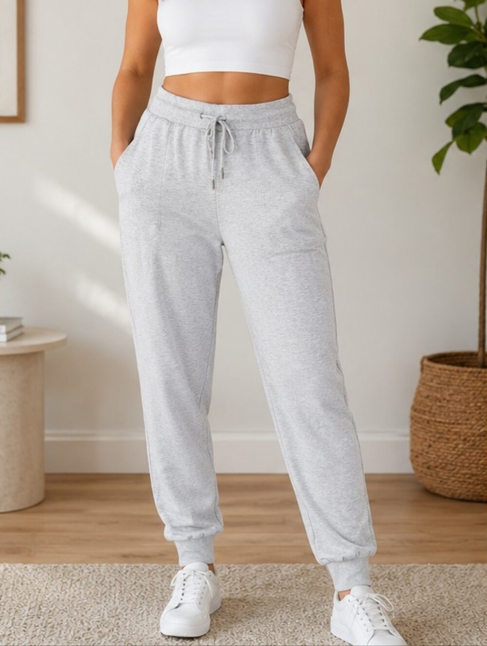 Stars Above Light Gray Jogger Sweatpants – Size Large
